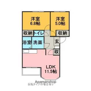 AVENIR ZUG(アベニール ツーク)【1階】の間取り