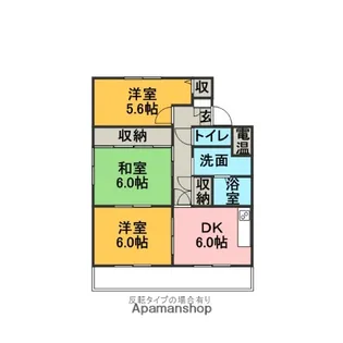 ベルウッド和泉【3階】の間取り