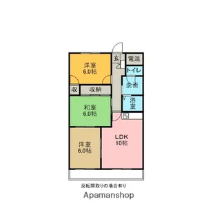MKタウン江場A【3階】の間取り
