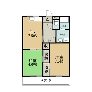 シャルムマスダⅡ【3階】の間取り