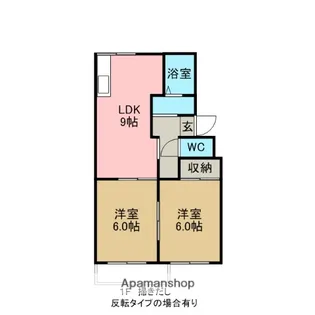 サニーヒル松ノ木【1階】の間取り