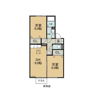 ホクト B【1階】の間取り