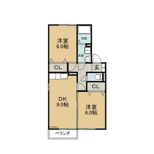 ホクト B【2階】の間取り