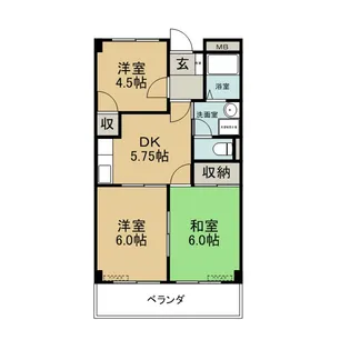 グランメールトミー【1階】の間取り