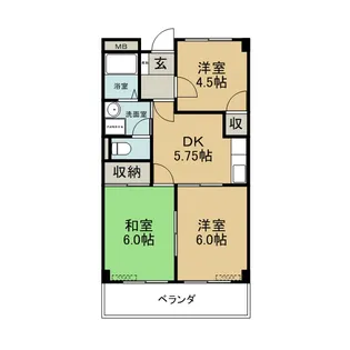 グランメールトミー【3階】の間取り