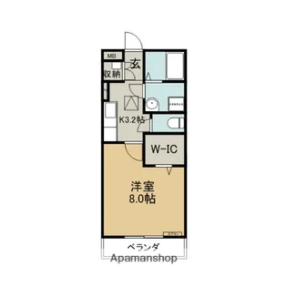 フジコーコ野田【1階】の間取り