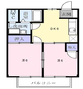ハピネス【2階】の間取り
