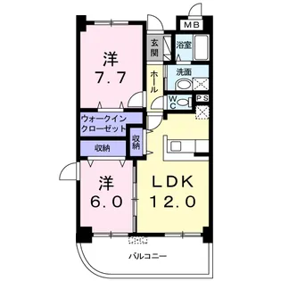 フォルス【2階】の間取り