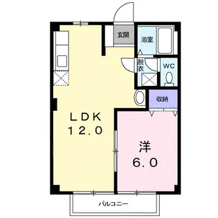 メゾン・エトワールA【1階】の間取り