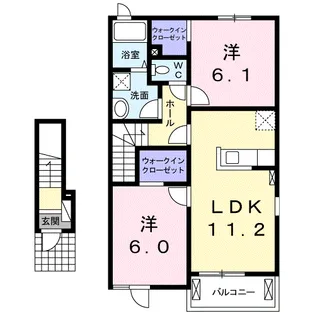 宇治橋【2階】の間取り
