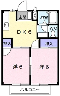 アーバンハイツ【2階】の間取り