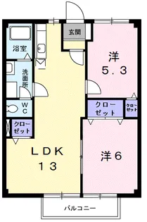 コーポラス春華【2階】の間取り