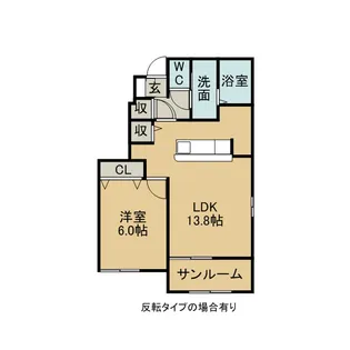 ベルメゾン・K【1階】の間取り