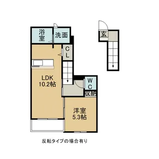 ユングランス Ⅰ【2階】の間取り
