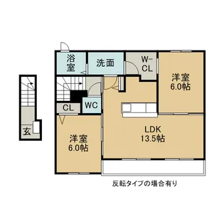 スターブル 知Ⅰ【2階】の間取り