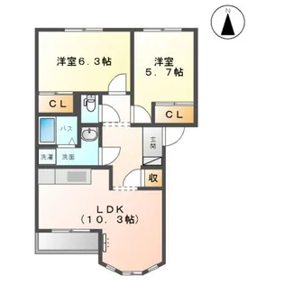 ルミナスハイム【2階】の間取り