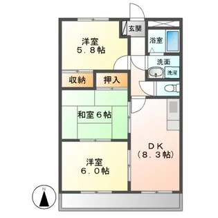 フェアーフィールド イン【2階】の間取り