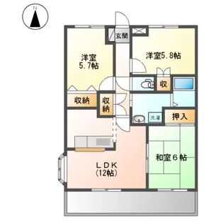 フェアーフィールド イン【1階】の間取り