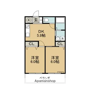 67クラブ【1階】の間取り