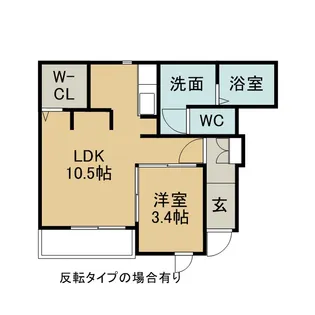 ツヴァイ中川【1階】の間取り