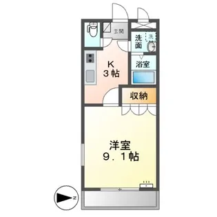 センターパレスA棟【1階】の間取り