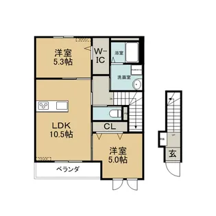 サンフォレスト・ジュリ【2階】の間取り