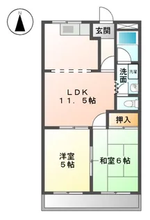 サンパレス伊藤【206号室】の間取り