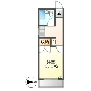 コーポパーシモン【5階】の間取り