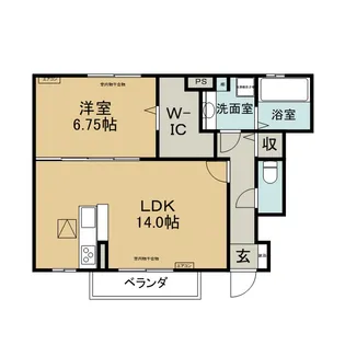 クラリーチェ【1階】の間取り