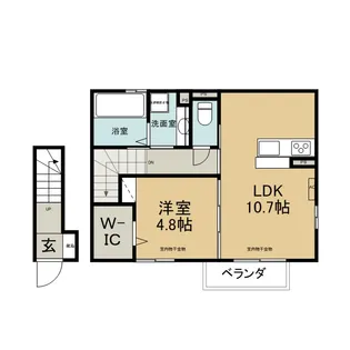 コージーコート朝日【2階】の間取り