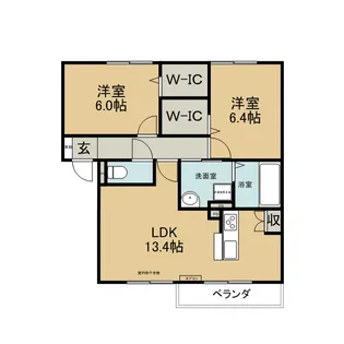 エルメゾン蓮花寺【202号室号室】の間取り