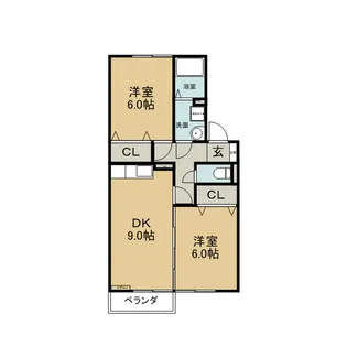 ホクト A【2階】の間取り