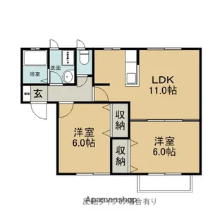 アセラⅡ A【2階】の間取り