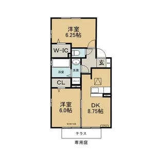 ウィステリア A【1階】の間取り
