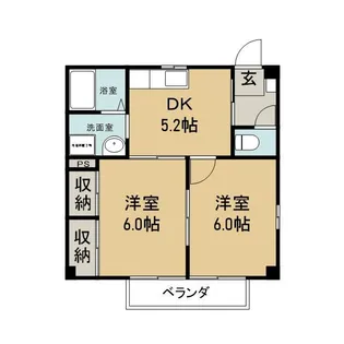 スカイメゾンⅢ【2階】の間取り