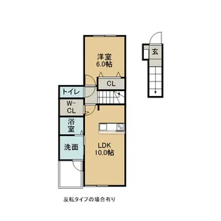 ヴルーリヴィール【2階】の間取り
