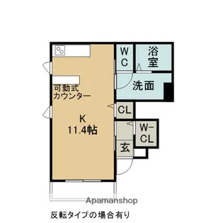 ウインズ諸戸苑【1階】の間取り