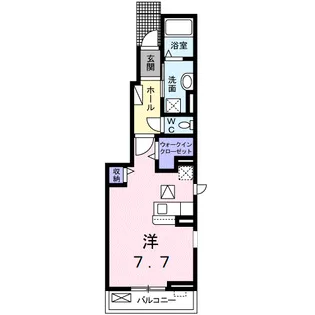 オリヴェート B【1階】の間取り