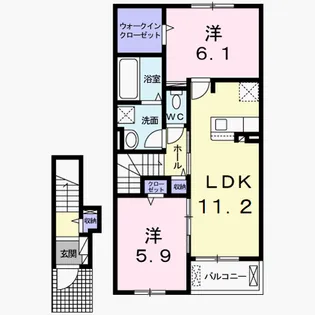 シオン Ⅲ【2階】の間取り