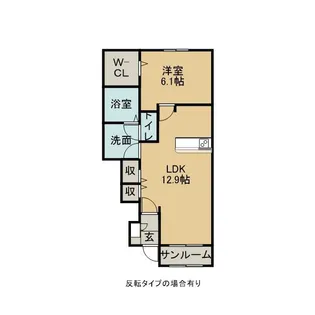 シオン Ⅲ【1階】の間取り