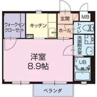 グリーンハイツ大安【1階】の間取り