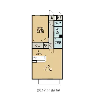 ハーミテージ【2階】の間取り