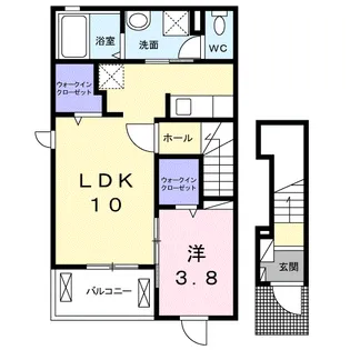 メゾン ド コリーヌ【2階】の間取り