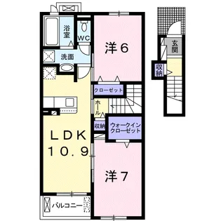 ルミナス B【2階】の間取り