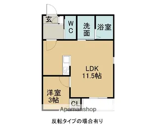 LECOCON桑名 Ⅳ【1階】の間取り