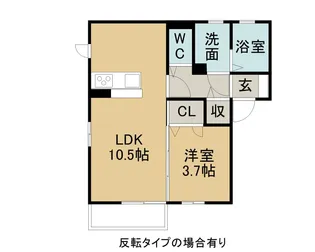 コンフォネスト 桜【2階】の間取り