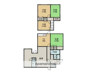 三重県員弁郡東員町笹尾西2丁目【一戸建】の間取り