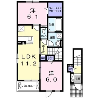 ひよこのいえ よん【2階】の間取り