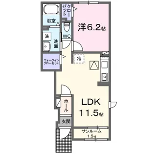 ヴィオラ Ⅰ【1階】の間取り