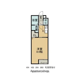 ムサイ【2階】の間取り